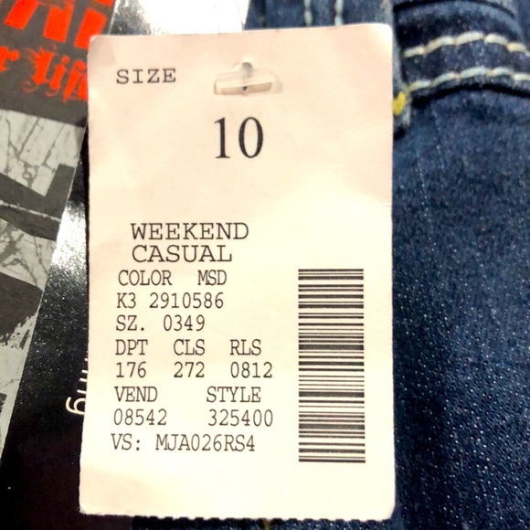 ZANADI women’s embellished boot cut jeans dark wash size 10 NWT - Picture 14 of 15